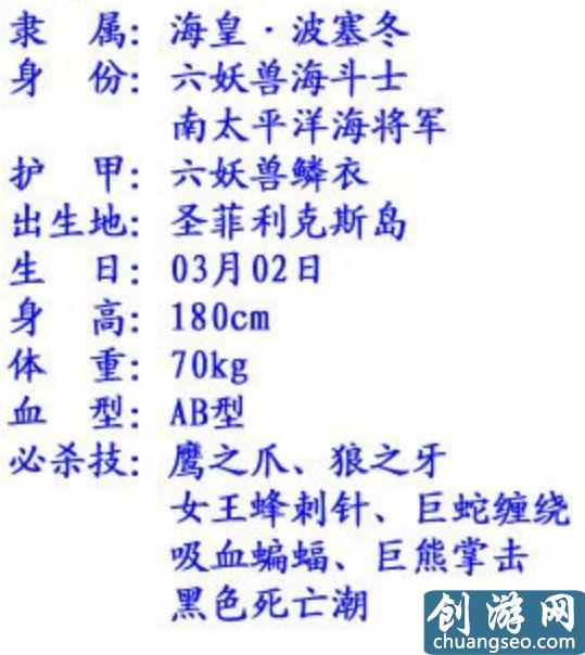 《圣斗士星矢》手游最新：海皇篇七位海将军，你还记得都有谁吗？